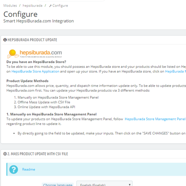 Prestashop Smart HepsiBurada.com Integration Module