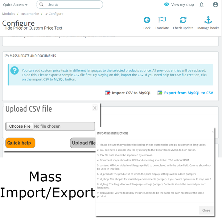 Custom Price Text Hide Price Module of Prestashop - MEG Venture