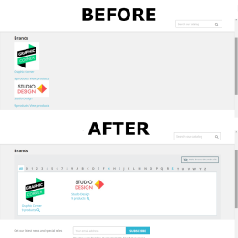 Custom Brands Page Module for Prestashop