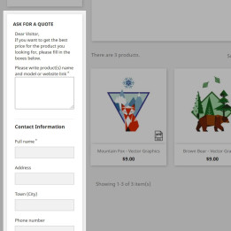 Prestashop Price & Order - Column Quote Form