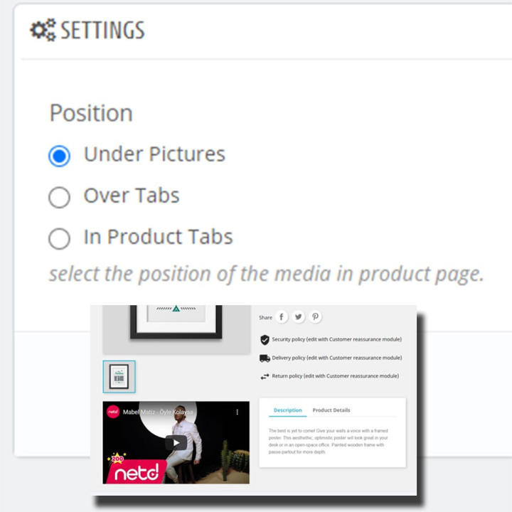 Prestashop Product Media and Audio Module - MEG Venture