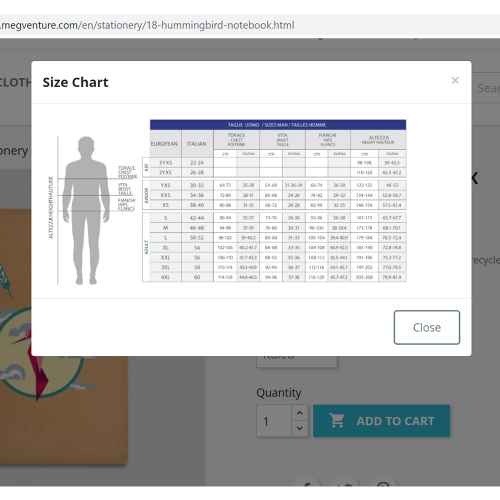 Size Chart Module for...