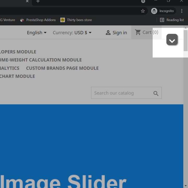 Back to Top Module for Prestashop