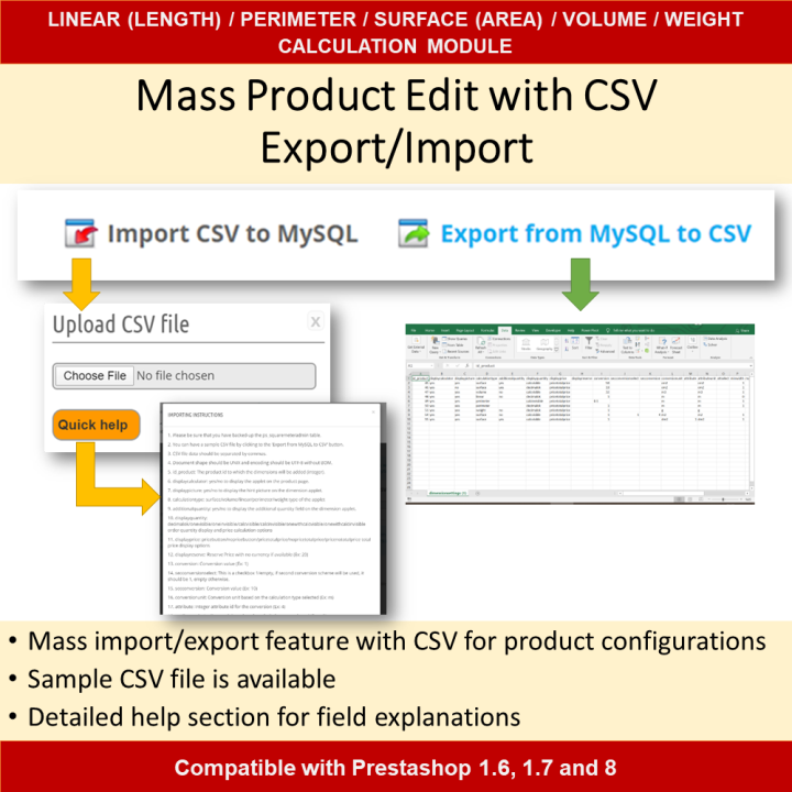 Dimensional Pricing Module for Length, Area, Volume, Perimeter, Weight