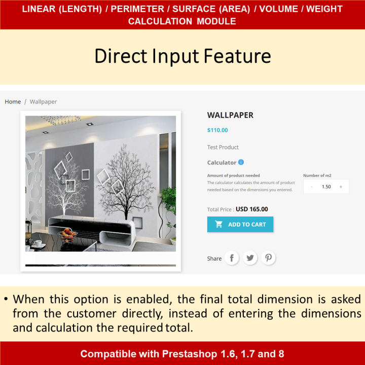 Dimensional Pricing Module for Length, Area, Volume, Perimeter, Weight