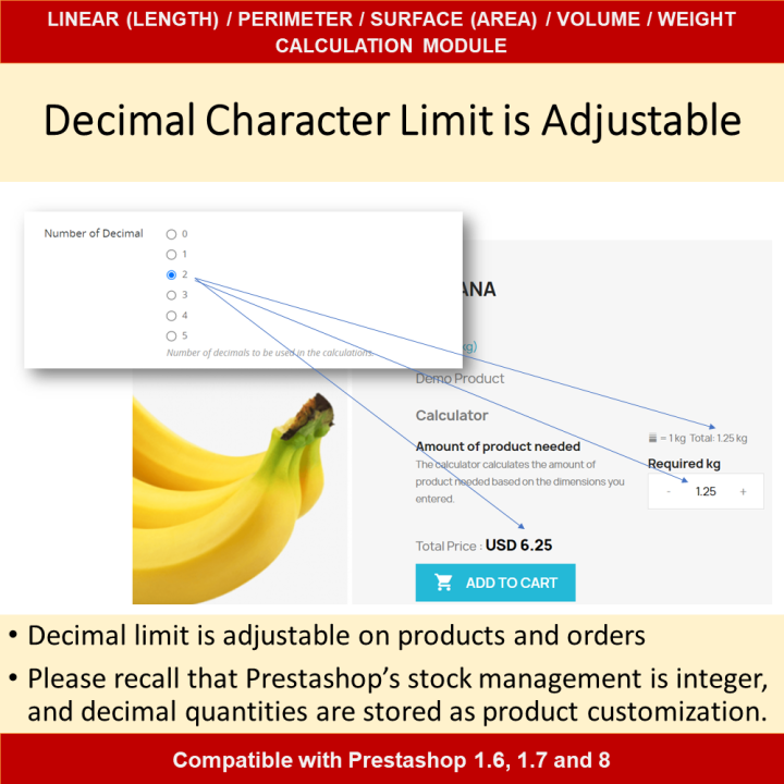 Dimensional Pricing Module for Length, Area, Volume, Perimeter, Weight