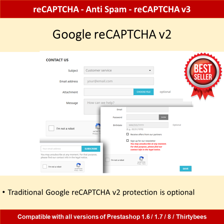 Gelişmiş Google reCAPTCHA - Spam ve Botlara Karşı Korumalı