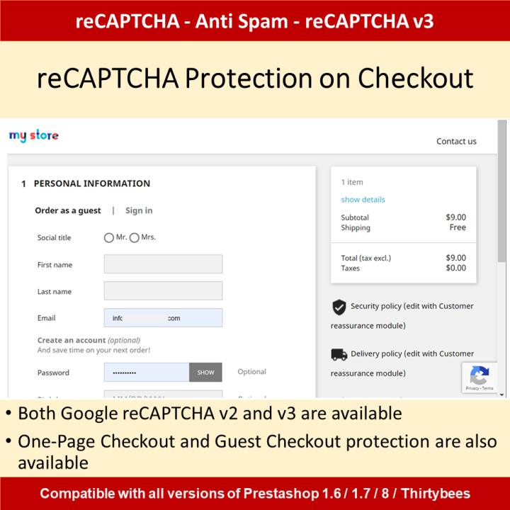 Gelişmiş Google reCAPTCHA - Spam ve Botlara Karşı Korumalı