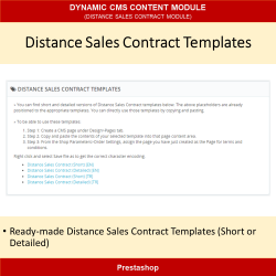 PrestaShop İçin Mesafeli Satış Sözleşmesi Modülü (Dinamik CMS İçeriği)