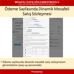 PrestaShop İçin Mesafeli Satış Sözleşmesi Modülü (Dinamik CMS İçeriği)