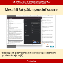 PrestaShop İçin Mesafeli Satış Sözleşmesi Modülü (Dinamik CMS İçeriği)