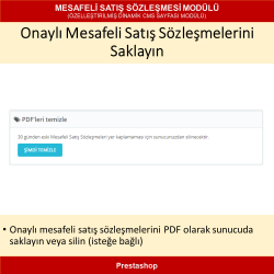 PrestaShop İçin Mesafeli Satış Sözleşmesi Modülü (Dinamik CMS İçeriği)