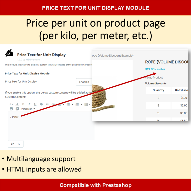 Unit Price Display Module for PrestaShop - Enhance Your Product Listings