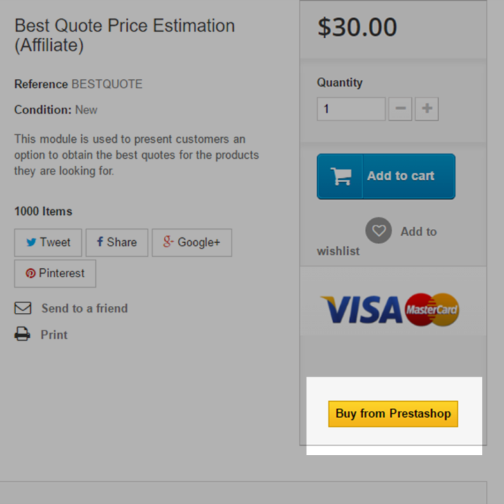 Prestashop Affliate E-Commerce Analytics Module